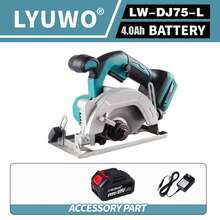 CYBOBAN Cutting Saw, 21V Cordless Lithium Battery Wood Cutting Machine, 4.0Ah Capacity Lithium Battery, 140mm Diameter, Equipped With Circular Saw Milling Positioning Fixture, Precision Wood Cutting, DIY, Etc., Compatible With MT Battery.