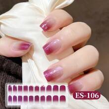 Unhas de gel de cristal EMI Halloween, cola de base transparente, 20 adesivos para unhas de gel, adesivos, requer lâmpada UV, qualidade de salão, longa duração e durabilidade, ES20 atacado internacional, envio direto de peça única, mesmo estilo dos adesivos de unha do livro vermelho, adesivo de unha para ponta dos dedos