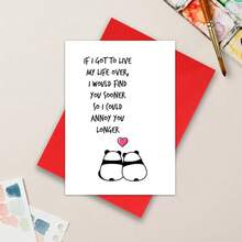 Cartão de aniversário romântico, cartão de Dia dos Namorados, cartão de esposa, cartão de marido, cartão de casal, parabéns, cartão de panda, aniversário, cartão de Natal, aniversário, obrigado, cartão "só porque sim"