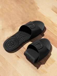 Foldable Travel Slippers, Indoor Home Bathroom Massage Slides, Unisex Travel Lightweight Quick Drying Bathroom Slippers Anti-Slip Flat Sandals Travel Essentials Travel Accessories Vacation Summer Holiday Back To School