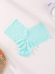 Women's Floral Lace Comfortable Boyshort Panties - Multicolor - View 3