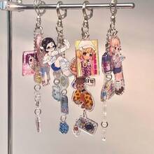 Acrylic Pendant, Bag, Phone, Key Chain, Hanging Chain, Accessory, Planner DIY, Original Character, Y2K Style Charm - Multicolor - View 1