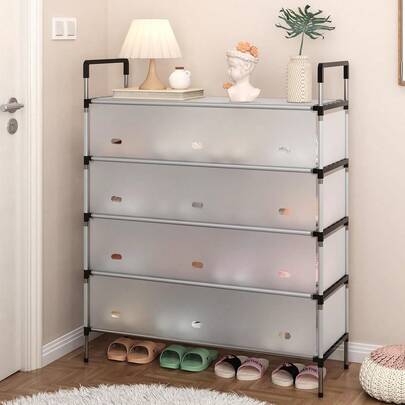 Sapateira Organizador De Sapatos Armazenamento Chinelos Roupas Objetos Desmontável 5 Andares Desmontável Tênis 30 Pares