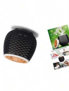 Aromatherapy Essential Oil Wooden Grain Diffuser With Auto Shut-Off Function |   Cool Mist Humidifier For Yoga Spa Office Bedroom Home |   120ml (White)