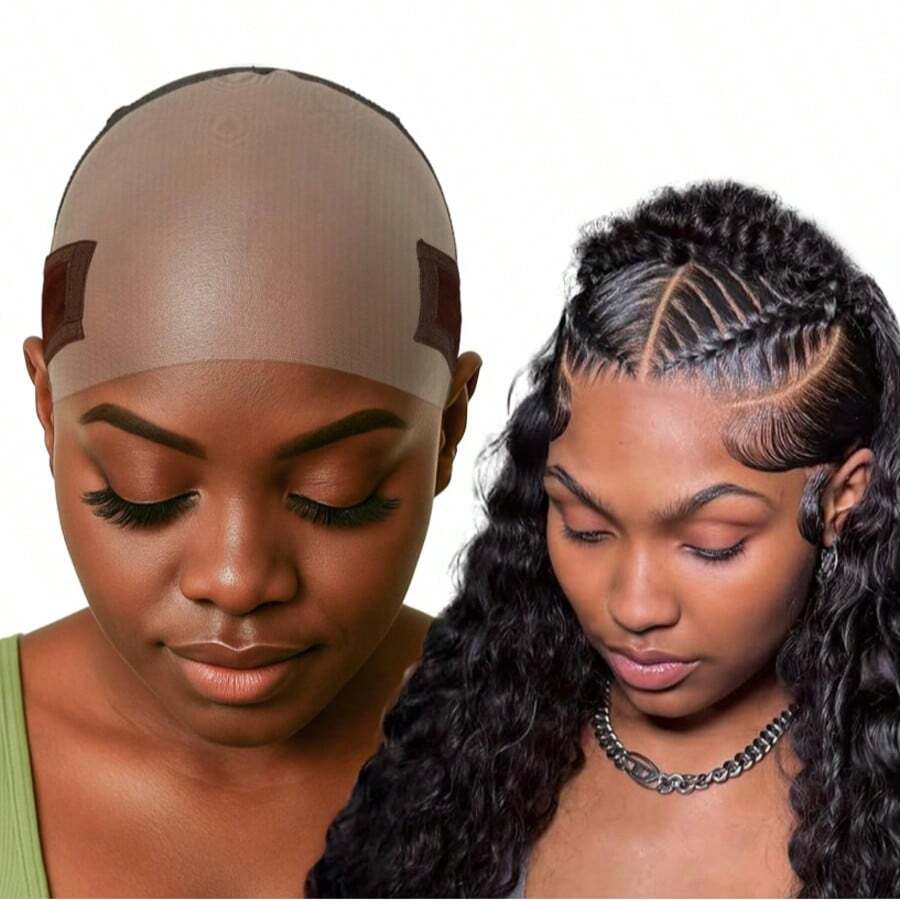 女士蕾丝假发帽 - 防滑、可调节假发帽，无需粘合剂即可牢固固定假发，可重复使用的高清蕾丝帽，带头带，适用于蕾丝前假发 - 彩色 - 查看 1