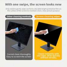 40 Packs Of Cleaning Cloths - Premium Disposable Screen Cleaning Cloths, 7.87 X 4.72 Inches - Non-Abrasive Cloths For Mobile Phones, Glasses And IPads