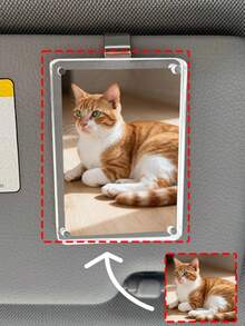 Customizable Acrylic Photo Holder, Magnetic Acrylic Photo Holder, Acrylic Photo Frame, With Fixed Clip, Transparent Photo Frame, Decorative Display Stand For Tickets, Postcards, And Prizes, Capable Of Holding Photos Of Pets, Lovers, Family Members, Relatives, As Well As Postcards, Tickets, And Paintings With Commemorative Significance, Can Be Fixed On Cars, Office Desks, ﻿ ﻿