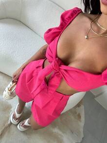 Women Two-Piece Outfits - 粉色 - 查看 6