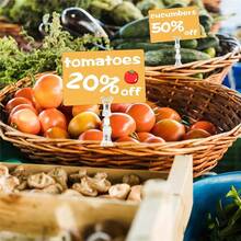 6/12 piezas Clip giratorio transparente de doble cara - Soporte de clip ajustable a 360° para etiquetas de precios, tarjetas de visita, etiquetas minoristas - Clip de plástico duradero para tiendas de ropa, oficinas, cestas de la compra, accesorios de mercancía | Diseño transparente |