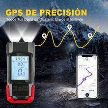 Luces para Bicicleta 2 en 1 con Ciclocomputador con GPS, LED Recargables con Luz Trasera, Linterna de  Impermeable para Bicicleta de Montaña y Carretera,Registra Velocidad,Distancia y Tiempo - 1 - Ver 7