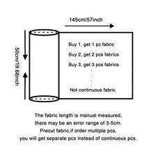 1 块预洗牛仔布，带植绒蝴蝶结印花 - 57 X19.68 英寸（145x50 厘米），非常适合 DIY 工艺品、钱包、包袋、派对装饰、桌布、礼品包装、靠垫和家具套 | 装饰蝴蝶结 | 手工面料 - 多色 - 查看 4