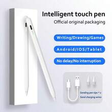 适用于平板电脑的通用触控笔，触控笔盖兼容 iPad Pencil、华为、三星、小米、红米、荣耀、Oppo、Vivo，带盒 120mAh - 彩色 - 查看 8