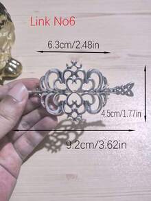1pc Viking Hair Clip, Vintage Celtic Knot Hair Clip, Inspiring Tree Of Life Hair Clip, Elegant Metal Hair Accessory, Gift For Women, Hair Accessories, Head Accessories - Antique Silver - View 9
