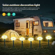 Solar Outdoor Garden Lawn Pilot Light 20LEDS Waterproof Courtyard Flower Path Light String For Camping Wedding Christmas Decor - 20個LED燈 - 查看 8