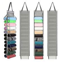 Multi-Pocket Wall Mounted Storage Hanging Bag, Household Wardrobe Clothes Pants Organizer Bag, Dorm Room Storage