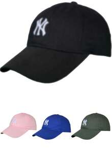 1pc Soft Crown Letter Embroidery Flat Brim Baseball Cap, Vintage Versatile Face-Framing Sun Protection Snapback Hat, Streetwear Skateboard Color Block Hip Hop Cap