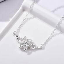 Lord Of The Ring/Arwen Evenstar/Elven Green Tree Leaf/Thorin Oakenshield Necklace Lord Of The Ring Pendant Necklace With Cubic Zirconia,Elvish Jewelry For Women2025 - 精靈女王項鍊 - 查看 3