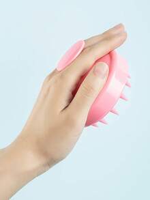 Silikon Kopfhaut Massagegerät und Shampoo Bürste - Unparfümiert, ohne Batterien, ABS Kunststoff Griff, Kunststoff Borsten, geeignet für normales Haar, entspannende Dusche oder Badezimmer SPA Körper- und Kopfhautreinigung