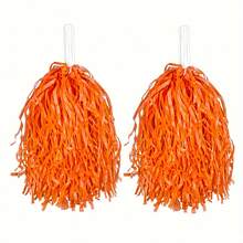 2 Stücke grüne Bommel Cheerleading bunte Blumen Pompons für Sportveranstaltungen, Fußball, Basketball, Bühnenauftritte