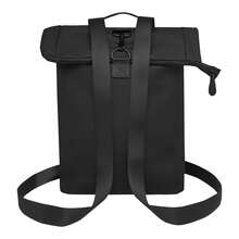 Floso Turner Roll Top 12L Laptop Backpack (Solid Black) - Black - View 3