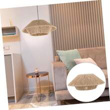 1 pieza Pantalla de lámpara de cesta de mimbre, pantalla de lámpara de rama de ratán tejida estilo bohemio, pantalla de lámpara de mimbre natural, pantalla de lámpara tejida a mano, pantalla de lámpara con forma de cabaña, adecuada para lámpara de pie, lámpara colgante, araña, lámpara de mesa, lámpara de pared, perfecta para el hogar, sala de estar, dormitorio, cocina, pasillo, cafetería, restaurante, bar de música, exterior, baño, vacaciones, Navidad, regalo - 1 pantalla de lámpara de cabaña - Ver 9
