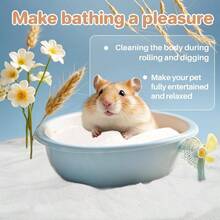14 OZ Hamster Sand Bath - Fine Sand Hamster Bedding Reptile Silica Sand Gerbil Hideout Hamster Chinchillas Gerbil Mice Small Animals Small Pets