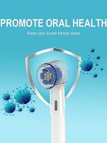 Cubiertas antipolvo para cabezales de cepillo de dientes compatibles con, se ajustan a la serie IO, Pro 1000, 1500, 5000, 7500 - Multicolor - Ver 6