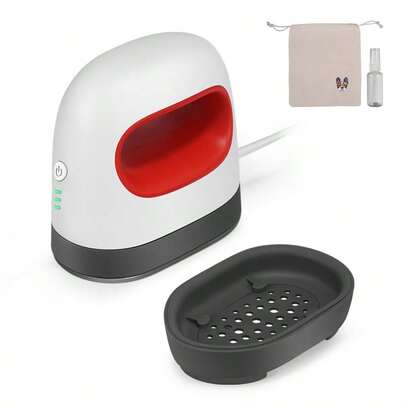 Piccola pressa da trasferimento rossa, pressa da trasferimento portatile piccola per magliette, scarpe, cappelli, borse e piccoli progetti in vinile con custodia e flacone spray