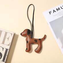 Fashionable Brand Dalmatian Leather Lanyard Small Dog Pendant Cute Cartoon Puppy Car Key Chain Keyring,Purse Charms - Multicolor - View 17