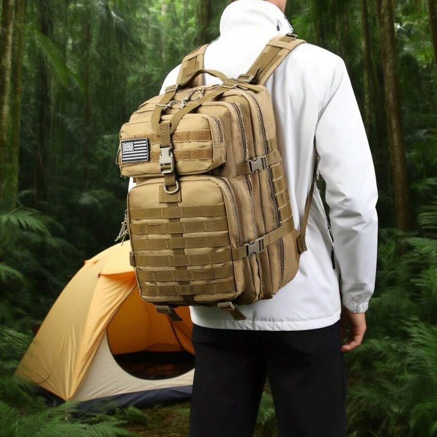 50L/30L Elite Tactical Backpack | 3X Stronger Work & Military Backpack | Resistant And Heavy Duty | 3 Day MOLLE Bug Out Bag