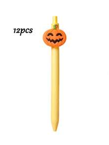 Spersonalizowany długopis dekoracyjny na Halloween, długopis z miękką naklejką z motywem Halloween, spersonalizowane artykuły szkolne i biurowe na Halloween, promocyjny długopis z motywem Halloween