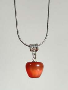 1 件女士樱桃项链，深色风格复古锁骨链吊坠项链，颈链 - 彩色 - 查看 6