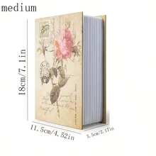 Scatola di sicurezza con design traforato e serratura con combinazione - a forma di libro vintage, copertina beige con dorso dorato, affidabile meccanismo di conservazione per contanti, gioielli e oggetti di valore - mobile di sicurezza multifunzionale per casa/ufficio/viaggio - scomparto nascosto con quadrante di combinazione abilmente camuffato, cassaforte a forma di libro decorativa per uso quotidiano per conservare contanti, gioielli e collezioni, compatta e di stile con serratura robusta