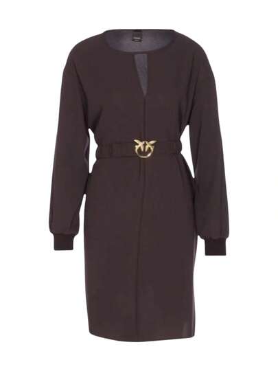 Pinko 105586A2QW Sfumato Abito Crepe Fluido