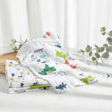 4 Stücke super weiche & bequeme Baby Lätzchen/Taschentücher, Cartoon Muster Design, saugfähig, atmungsaktiv, schützt die empfindliche Haut des Babys, tolle Weihnachts-, Halloween-, Neujahrsgeschenke für Babys