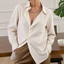 Livesso Women Casual Loose Striped Blouse, Spring & Autumn,Long Sleeve Tops,Fall Women Clothes - White - View 6