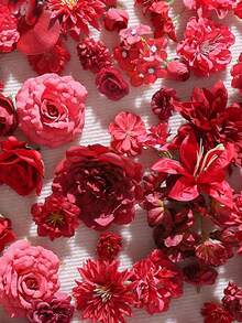 20/40pcs Artificial Flower Material Pack, Faux Silk Flowers, DIY Headpiece Wreath Supplies, Wedding Bouquet, Valley Decor