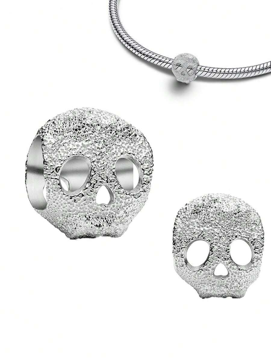 New 925 Silver Plated Silver Skull Mask, Cat Claw, U-Shaped, Star Earrings, Bracelet, Necklace, Women's DIY Jewelry Gift, Suitable For Women's Daily Wear, Dates, Christmas, Halloween, Thanksgiving, Autumn/Winter Outfits