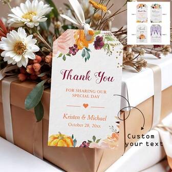Etiquetas colgantes personalizadas, etiquetas colgantes con forma, tarjetas de agradecimiento con forma, tarjetas de agradecimiento florales, etiquetas colgantes con texto personalizado, etiquetas personalizadas para botellas de vino, etiquetas de regalo personalizadas, etiquetas colgantes florales personalizadas, Acción de Gracias, Navidad, Calabaza, Lavanda