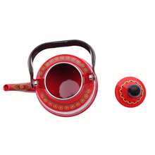 GDAE10 TaNeHaKi Emaille Wasserkocher Vintage 1.1 L Wasserkocher Induktion Emaille Teekessel Emaille Vintage Wasserkocher Induktion Retro Vintage Emaille Teekanne Rot Emaille Geschirr Tee Zimmer - Rot - Übersicht 8
