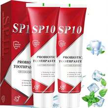 Oralhoe SP-10 Probiotic Toothpaste, SP10 Toothpaste, SP10 Ultra Whitening Toothpaste, Ultra Fresh Probiotic Toothpaste, Deep Clean, Teeth Whitening, Gum Care, Cavities - Red - View 2