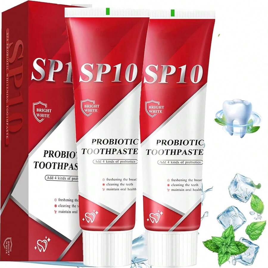 Oralhoe SP-10 Probiotic Toothpaste, SP10 Toothpaste, SP10 Ultra Whitening Toothpaste, Ultra Fresh Probiotic Toothpaste, Deep Clean, Teeth Whitening, Gum Care, Cavities