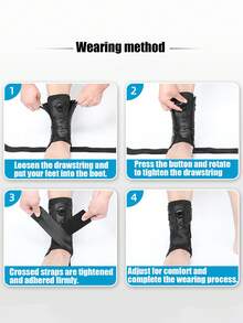 1 قطعة كم واقي من التواء الكاحل، دعامة مثبتة للمفصل الكاحل، دعامة لقوس القدم، دعامة كاحل رياضية