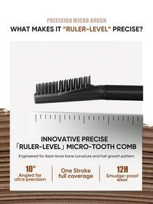 JUDYDOLL PRECISION BROW MASCARA, Lightweight Tinted Brow Gel, Natural Looking, Long-Lasting, Waterproof, Smudge-Proof, Buildable Coverage, Fluffy Applicator Brush For Defined Brows - P04 Soft Brown - View 9