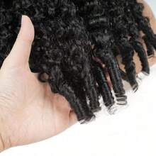 Burmese Curly 13x4 Lace Frontal Wigs Human Hair 200% Density Water Wave For Women Wet And Wavy Pre Plucked HD Lace Front Wigs Human Hair With Spiral End Natural Color - Natural Black - 查看 5