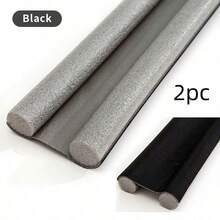 1/2pcs Under Door Draft Stopper 36.6in Adjustable & Cutable Upgraded Stripping Windproof Bottom Door Gap Filler & Seal Under Door Sweep Weather Stripping For Block Noise, Sound, Hot Air, Light, Wind