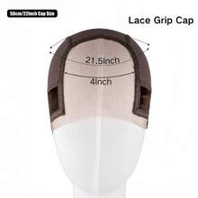 1pc Adjustable Swiss Lace Wig Grip Cap, 4x5 Transparent Non-Slip Elastic Headband For Women, Comfortable Ear Design Wig Gripper - Multicolor - View 4