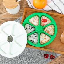 Molde triangular para bolas de arroz, creativo, conveniente, lindo y de fácil y rápida conformación, perfecto para bolas de arroz para bebés, envolturas de sushi con algas y postres con bolas de arroz caseros, set de molde para bolas de arroz, el regalo perfecto para aficionados a la cocina del hogar - Multicolor - View 11