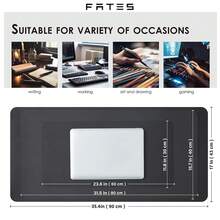 1pc KAPI 2025 PU Leather Desk Mat, Large Office Desk Pad, Computer Desk Mat, Laptop Desk Pad, Desk Protector, Desk Blotter, Writing Pad, Blotting Pad, Desk Cover - Multicolor - View 3