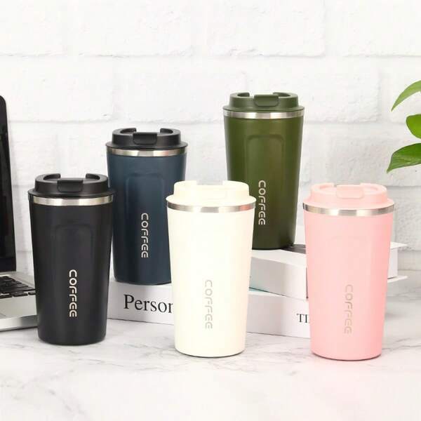 Cup Stitch, Cup With Straw, Car Mug, Bottles, Water Bottle, Stainless Steel American Style Double Wall Vacuum Insulated Tumbler, High-Quality Portable Car Cup